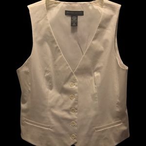New York & Company White Vest